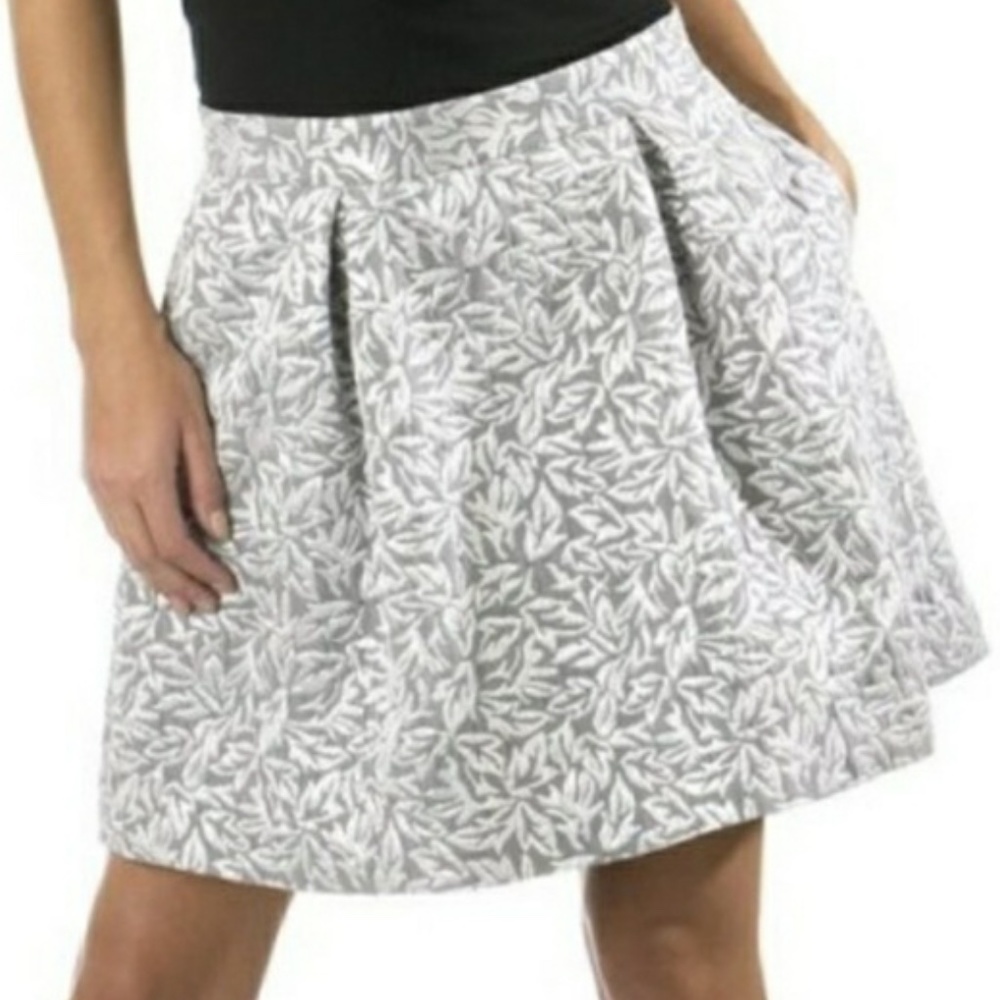 Behnaz Sarafpour for Target Metallic Silver Mini Skirt Size 1